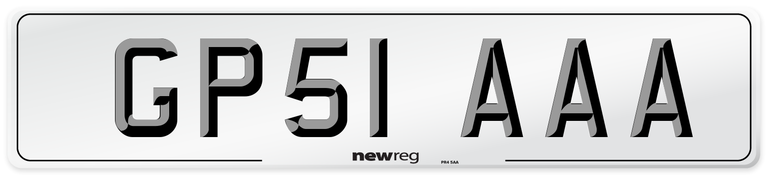 GP51 AAA Number Plate from New Reg
